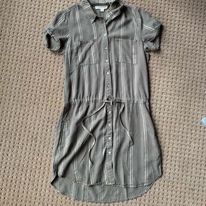 LOVE STITCH BUTTON UP DRESS